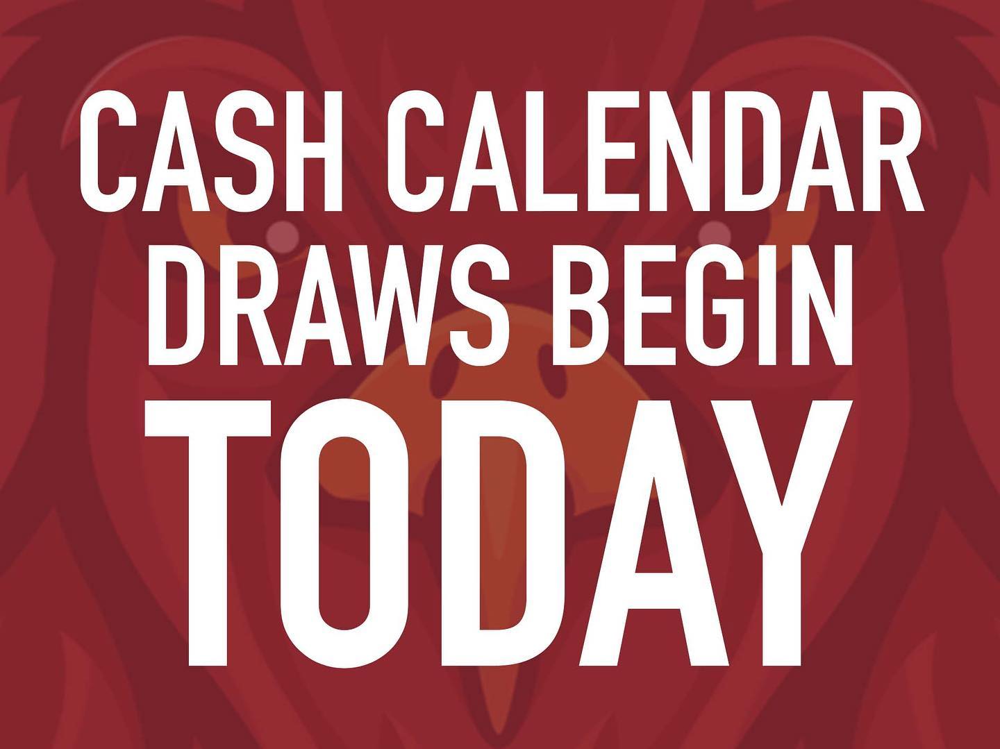 The Cash Calendar draws begin TODAY REDHAWK FANS! 

Our first winner will be announced tonight (would have been in the arena during the game 😩)

Thank you to everyone who supported us and the @rivuletteshockey by buying a cash calendar. Good luck to everyone 💵