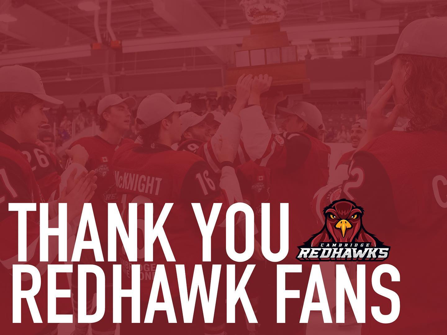 RedHawk fans, there are no words to describe how thankful we are to have each and every one of you every Saturday night cheering us on, no matter the score. 

We cannot wait to get back on the ice to play for you next season. Until then, enjoy your summer and we’ll see you in September! 🏒