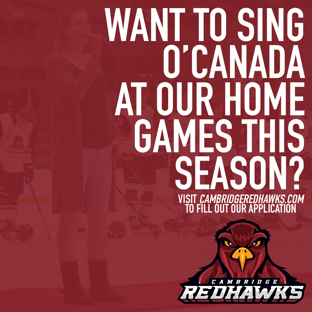 Apply to sing O’Canada for our Home Games!