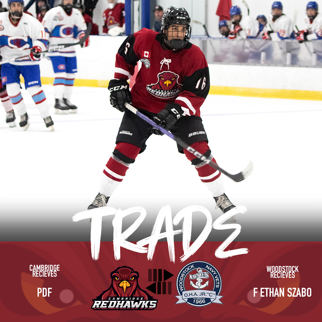 The RedHawks trade Szabo to the PJHL
